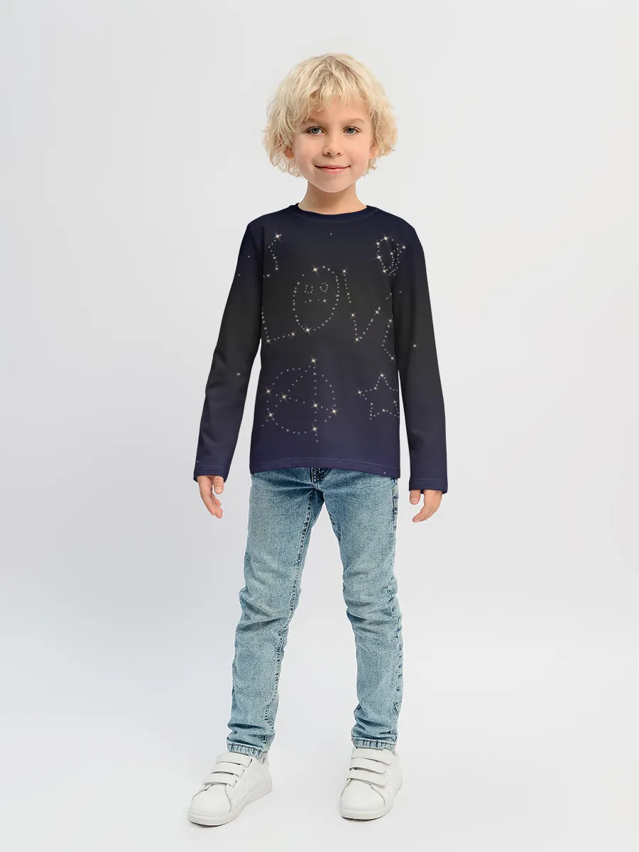 Детский лонгслив / Тату Лил Пипа звезды на небе
