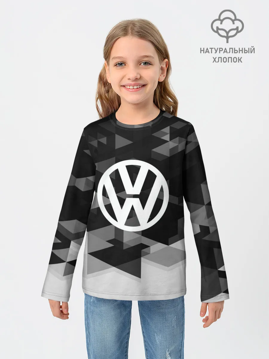 Детский лонгслив / Volkswagen sport geometry
