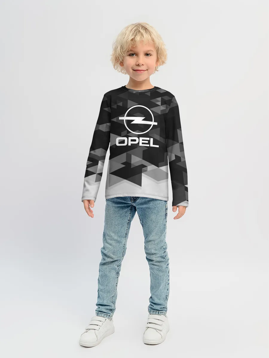 Детский лонгслив / Opel sport geometry