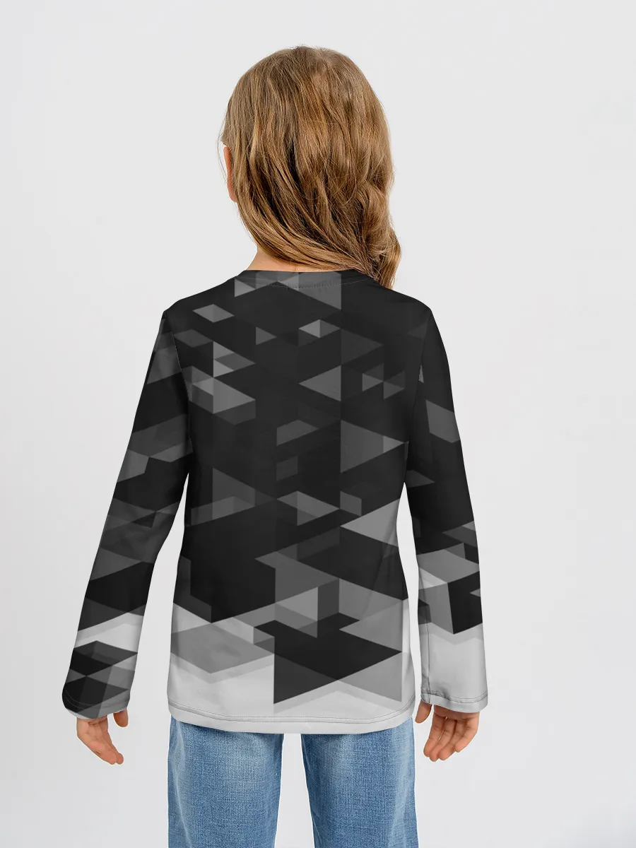 Детский лонгслив / Opel sport geometry