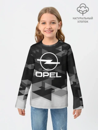 Детский лонгслив / Opel sport geometry