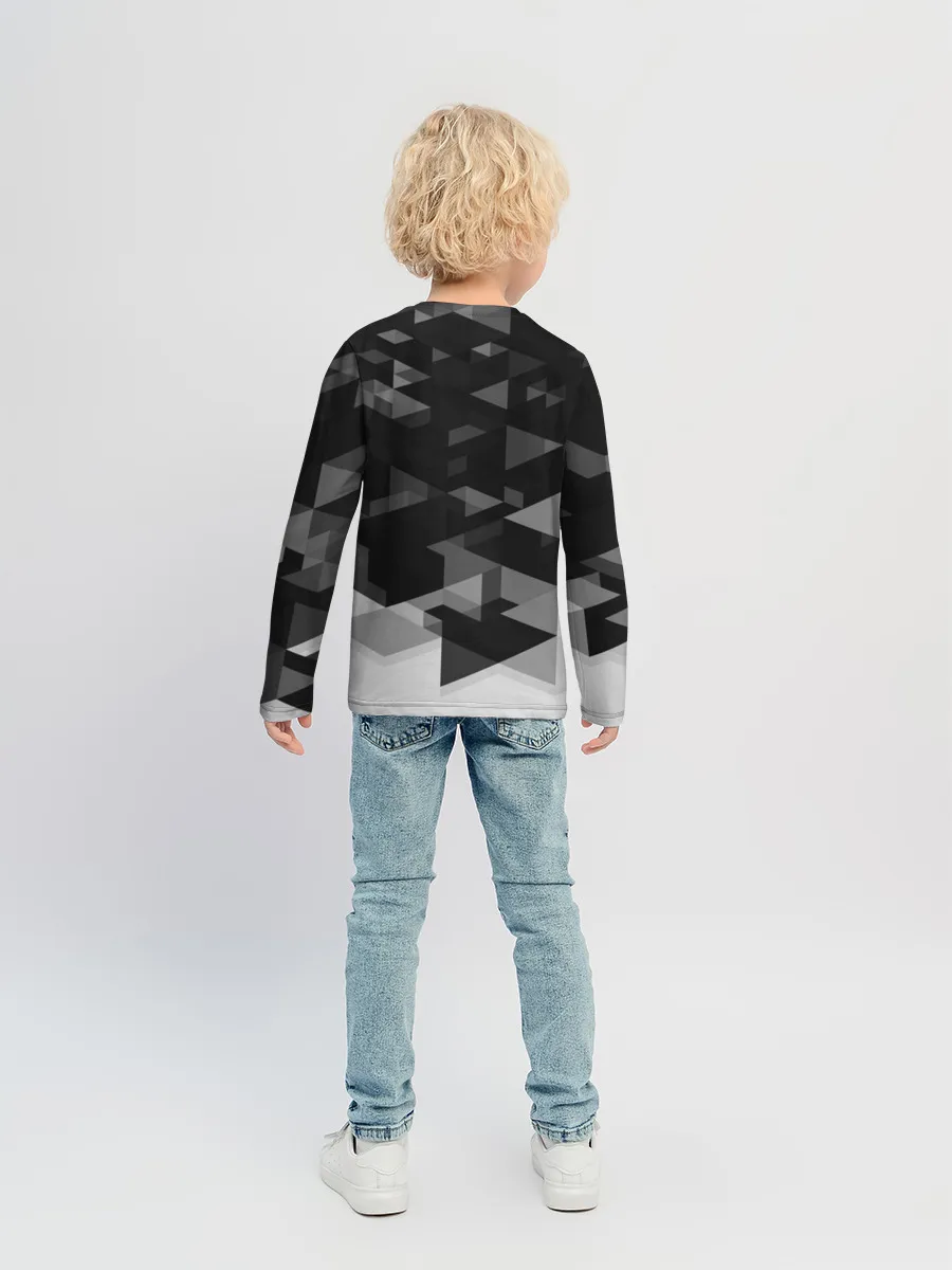 Детский лонгслив / Mercedes sport geometry