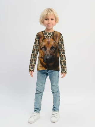 Детский лонгслив / Овчарка