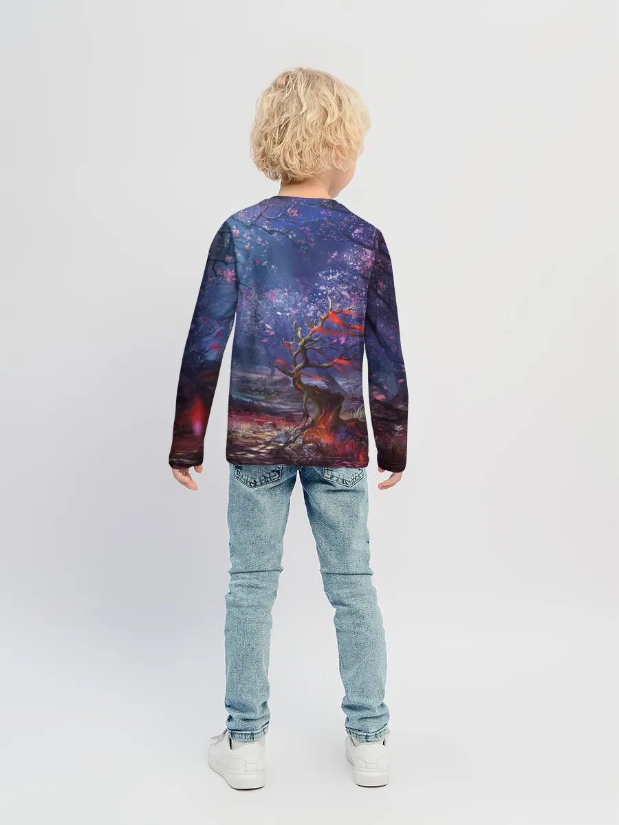 Детский лонгслив / Сова