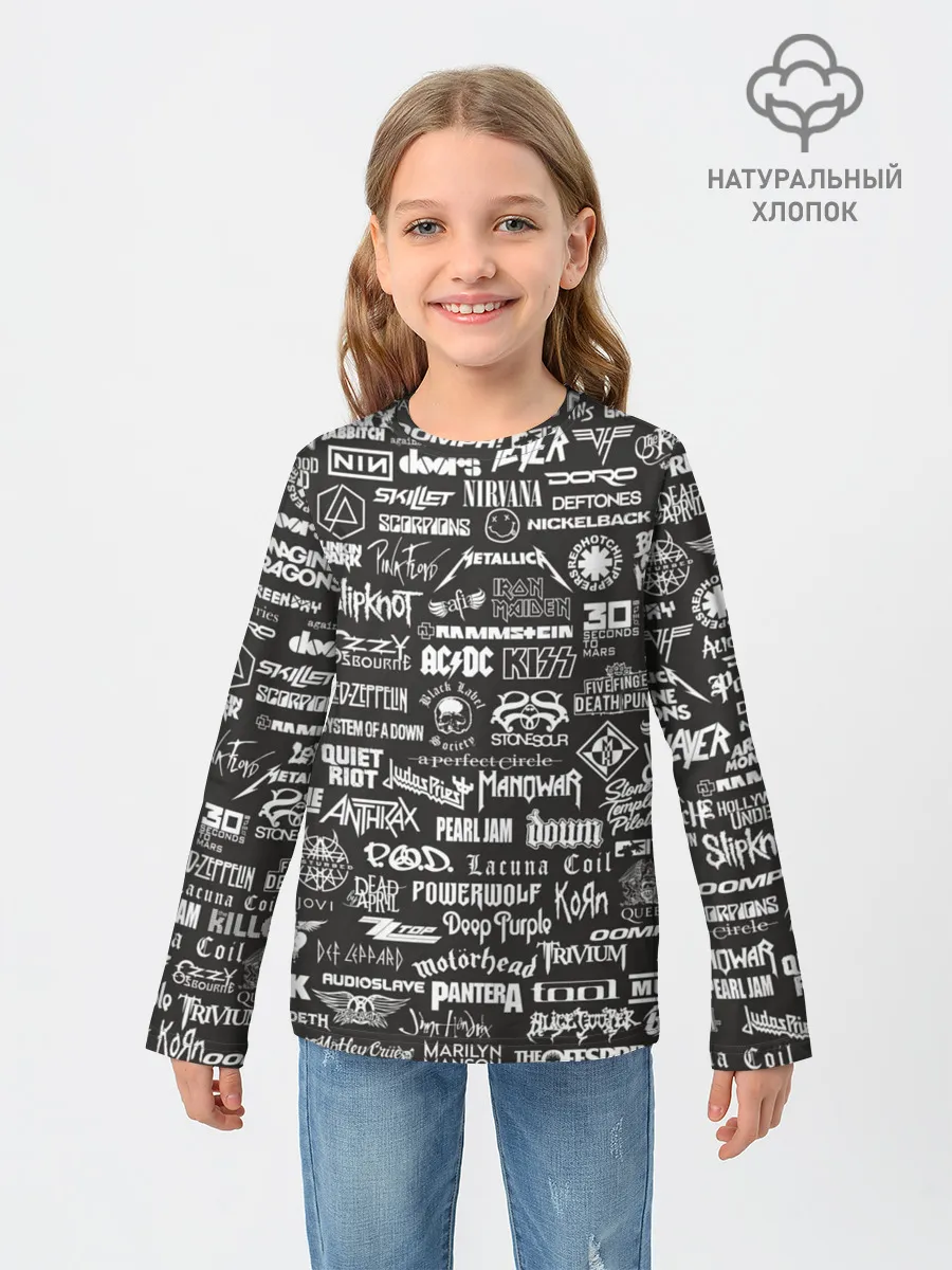 Детский лонгслив / Rock Star