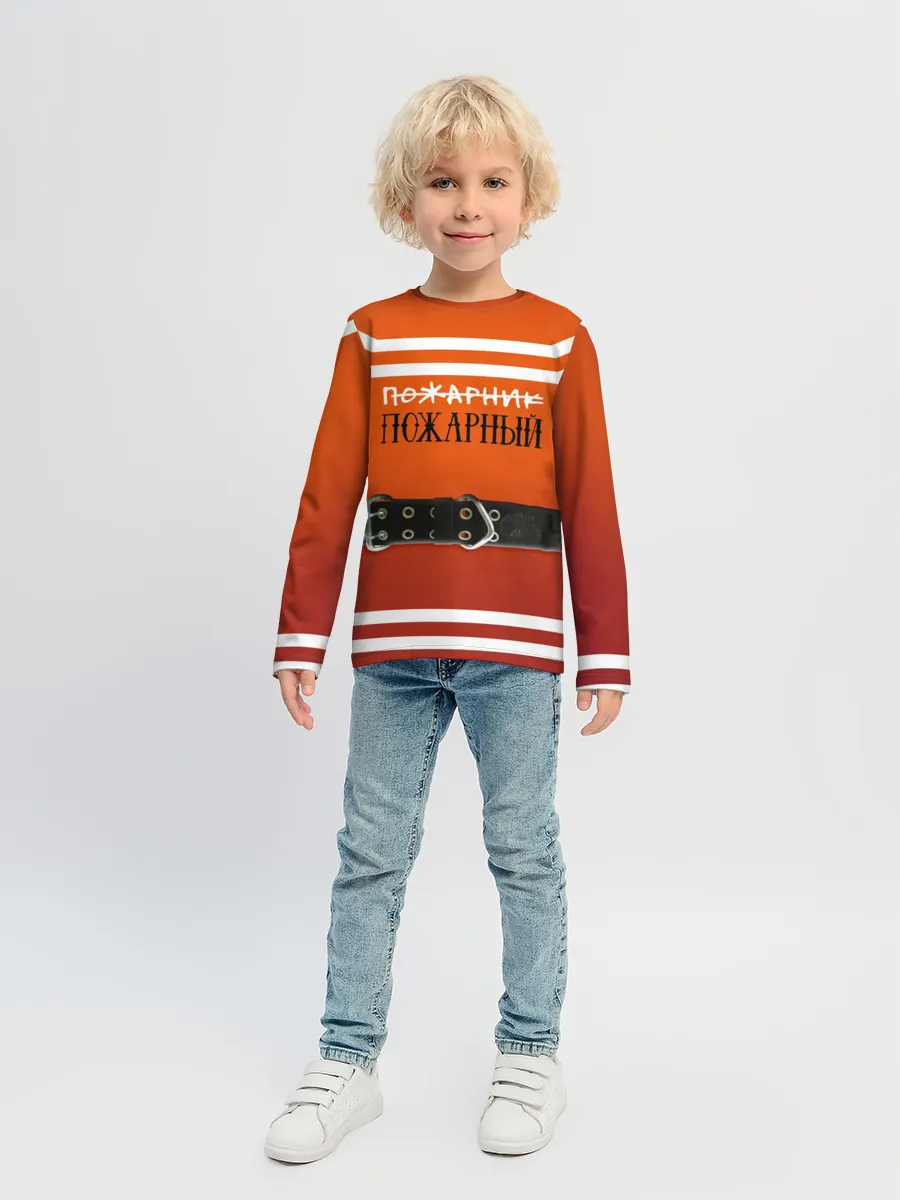 Детский лонгслив / Пожарная форма