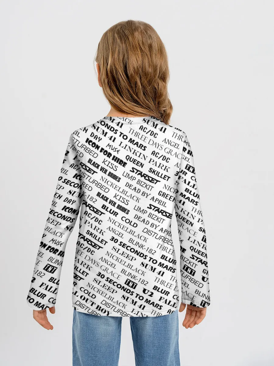 Детский лонгслив / Рок не умрет