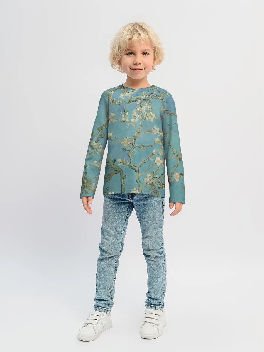 Детский лонгслив / Ван Гог Цветущие ветки миндаля