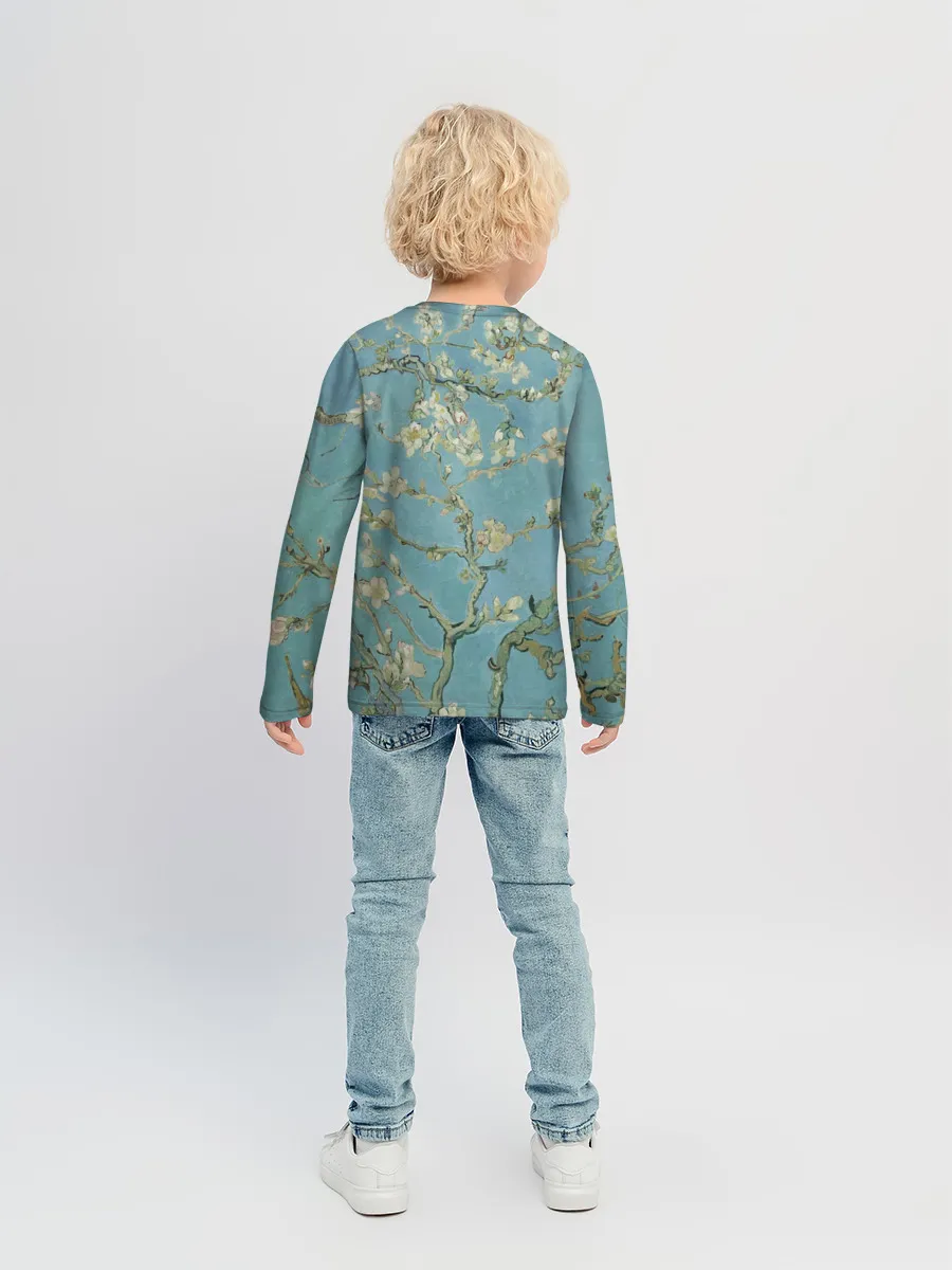 Детский лонгслив / Ван Гог Цветущие ветки миндаля