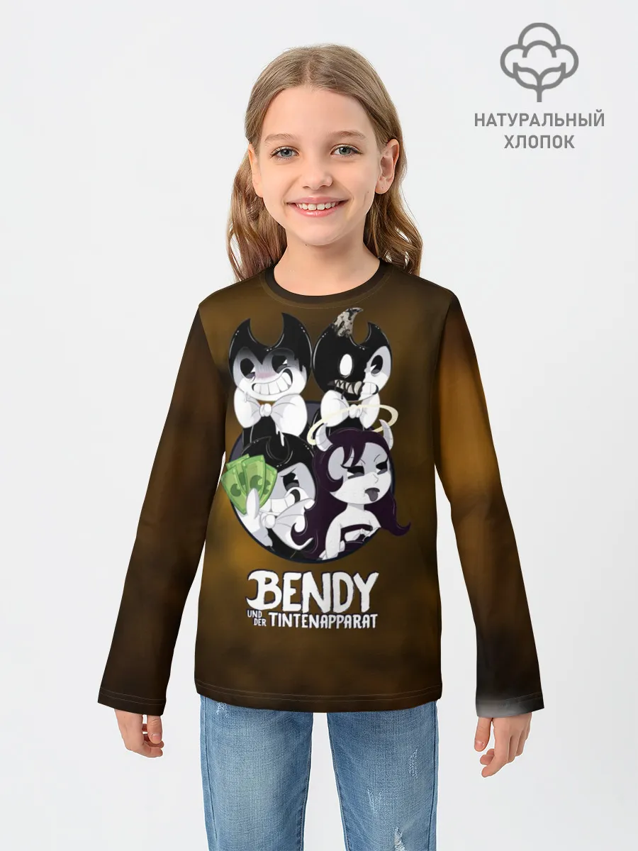 Детский лонгслив / Bendy and the ink machine
