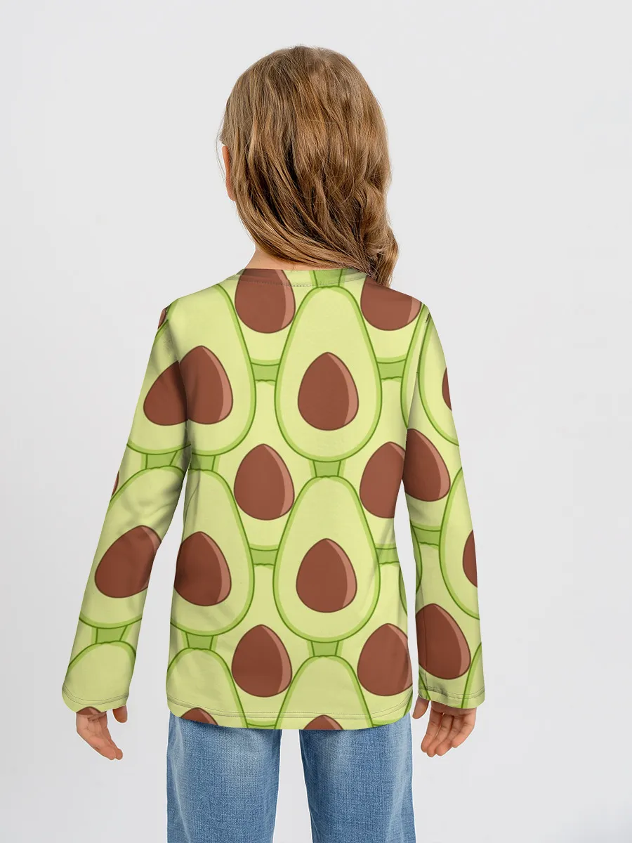 Детский лонгслив / Авокадо