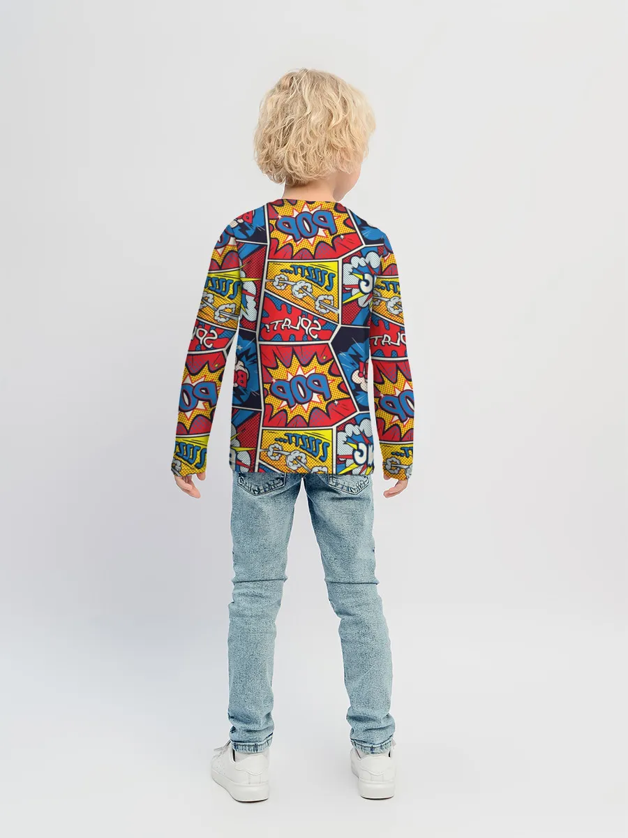Детский лонгслив / Pop art pattern