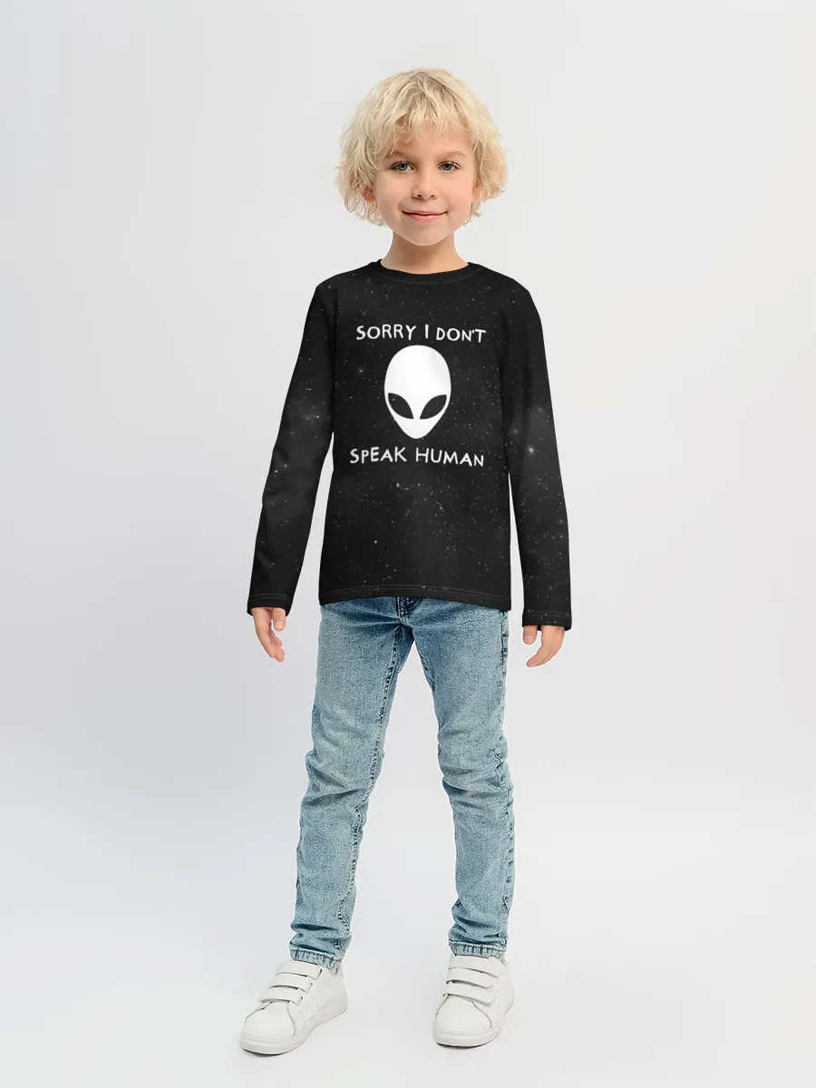 Детский лонгслив / Sorry, I Dont Speak Human
