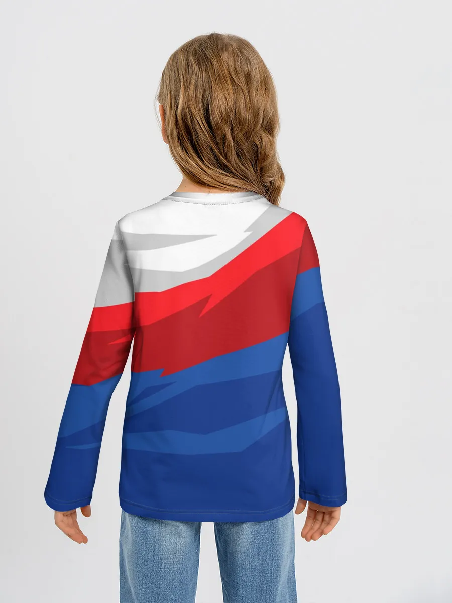 Детский лонгслив / Российский медведь