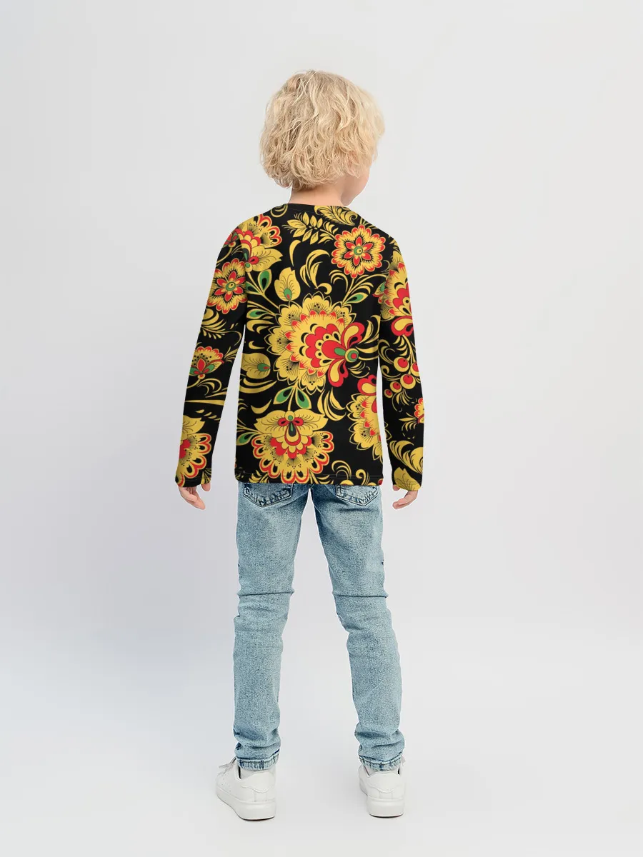 Детский лонгслив / Хохлома