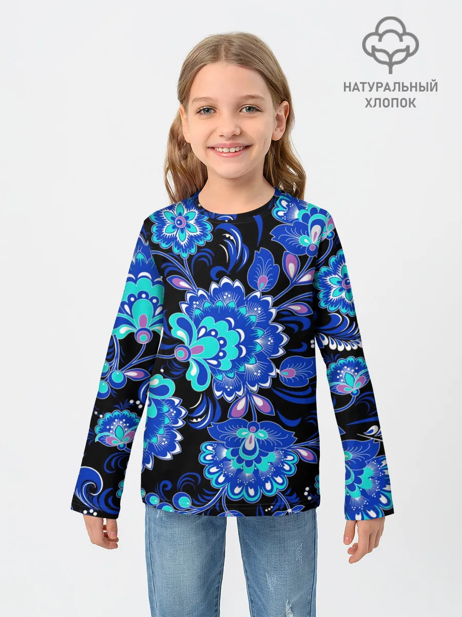 Детский лонгслив / Хохлома