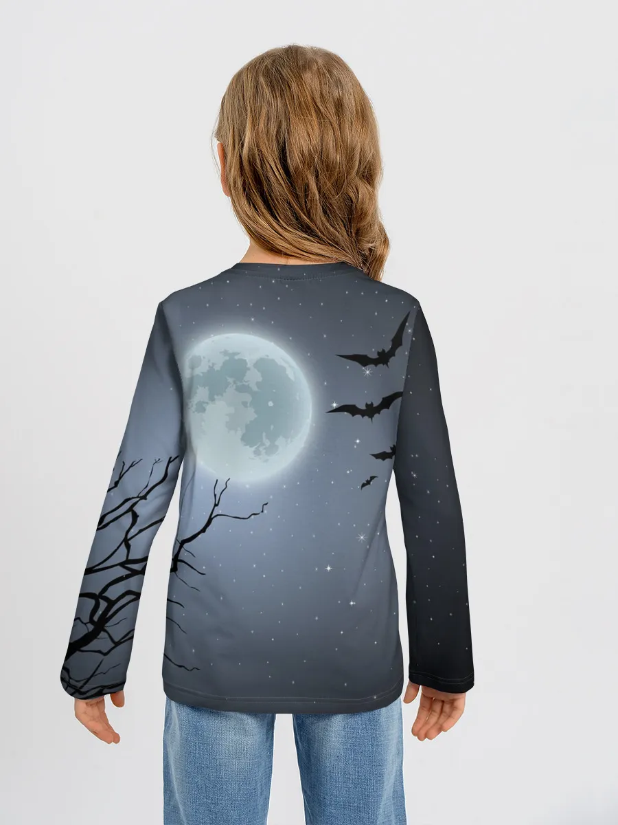 Детский лонгслив / Котик-готик