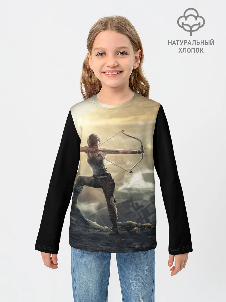 Детский лонгслив / Tomb raider