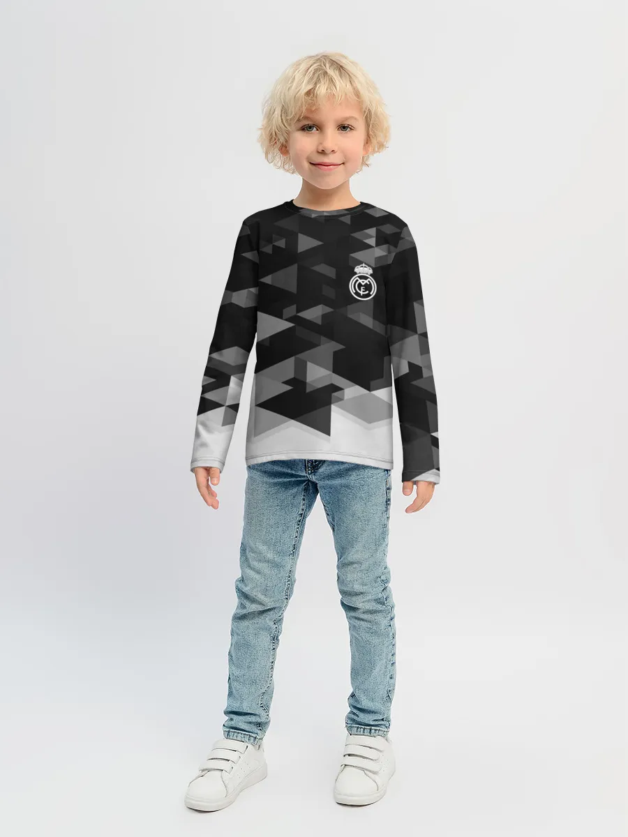 Детский лонгслив / Real Madrid Geometry Sport