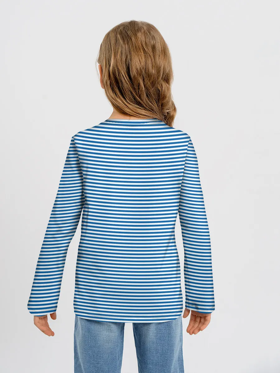 Детский лонгслив / Тельняшка Якорь