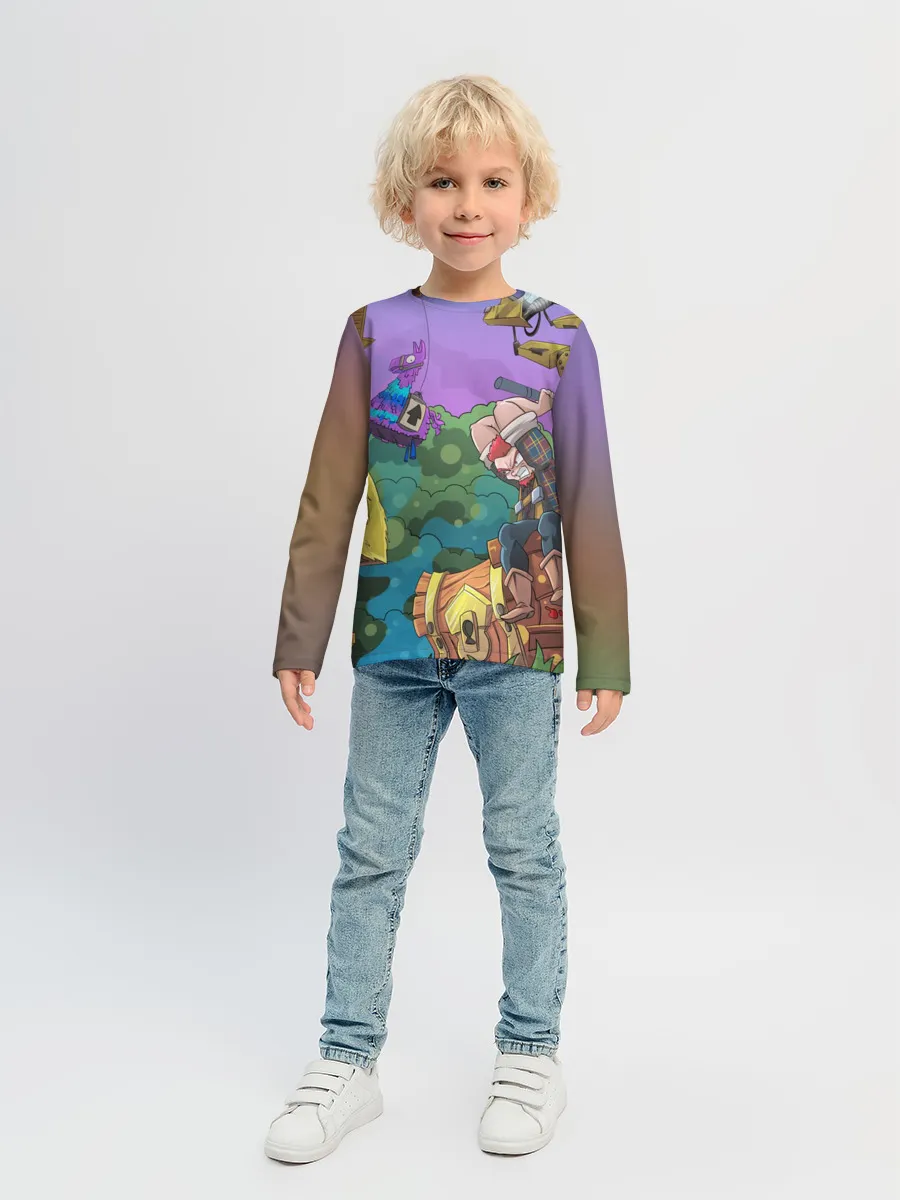 Детский лонгслив / Fortnite