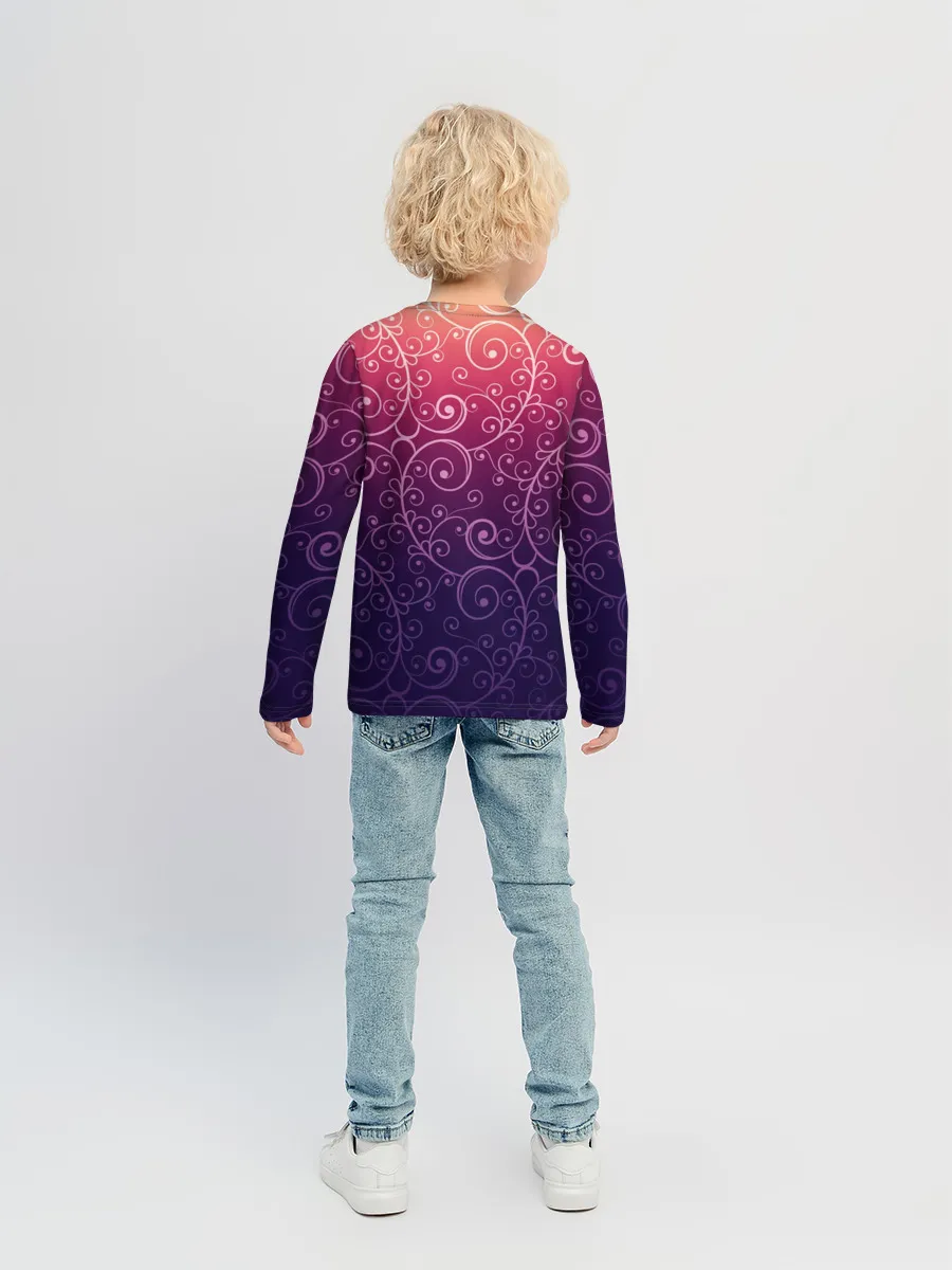 Детский лонгслив / Цветочный узор