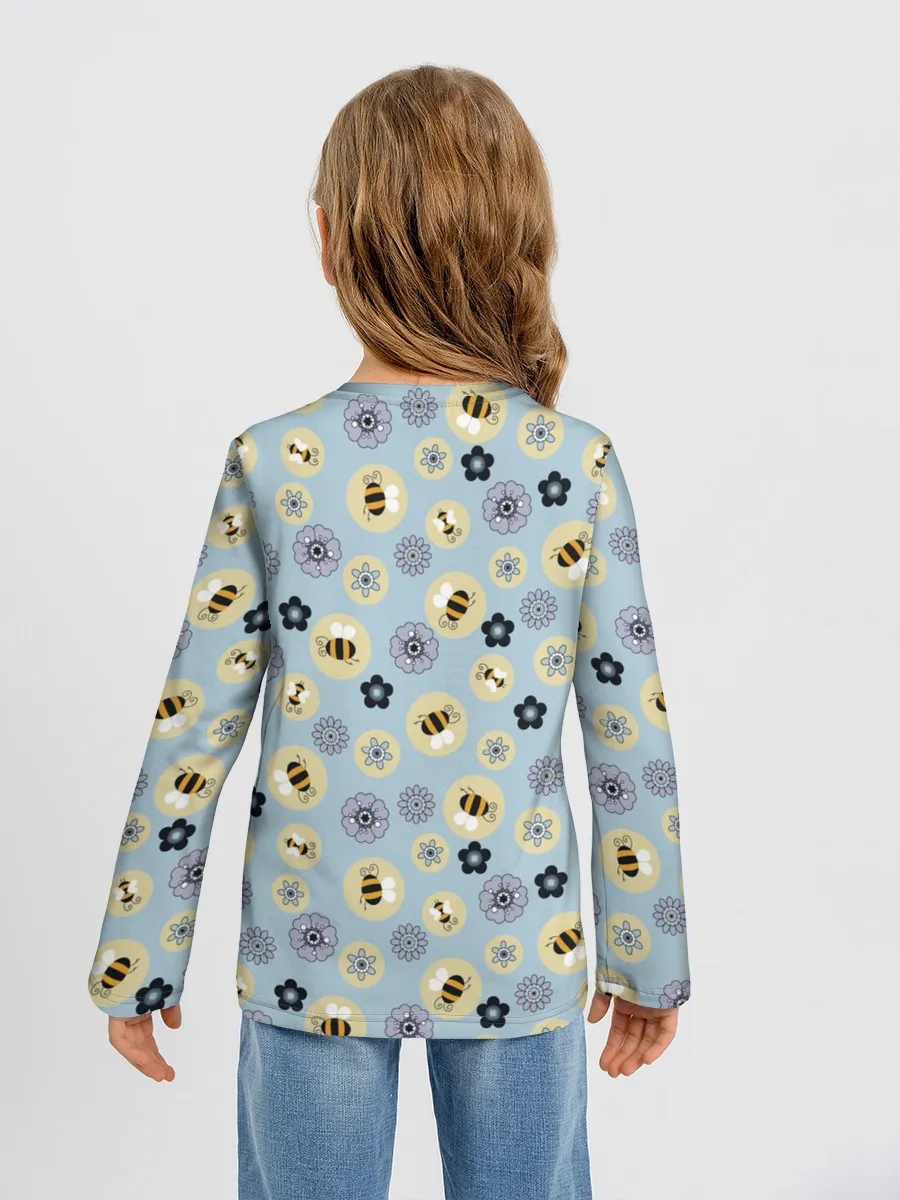 Детский лонгслив / Пчелки