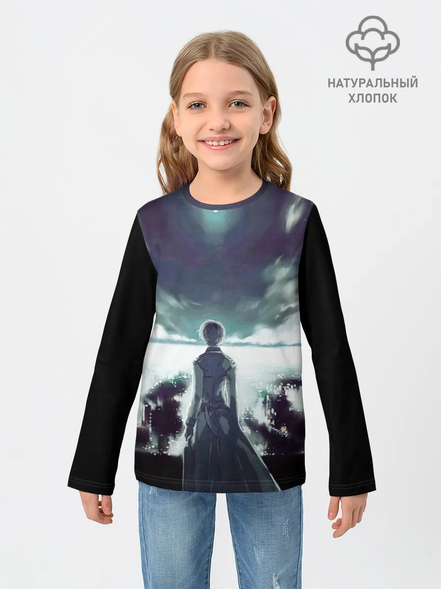Детский лонгслив / Ken Kaneki смотрит в даль