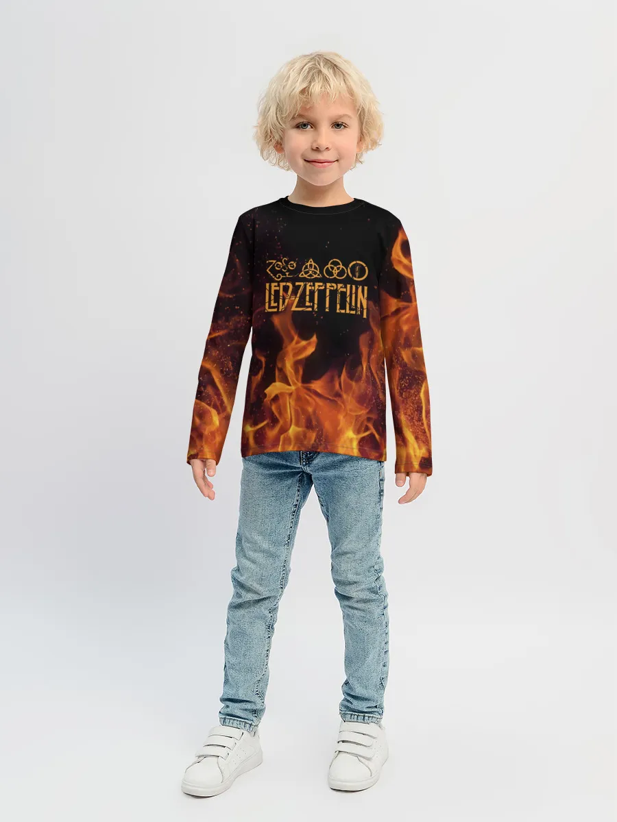 Детский лонгслив / led zeppelin