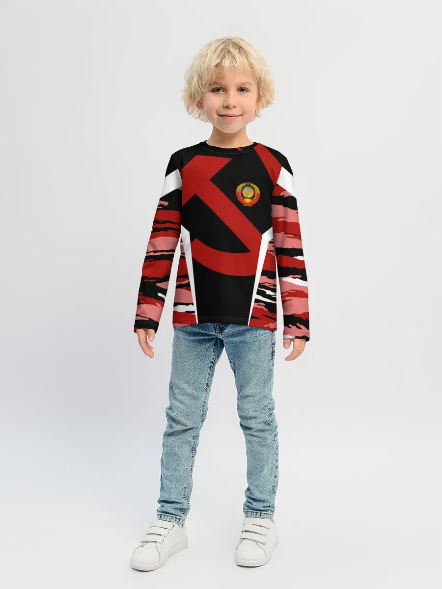 Детский лонгслив / Камуфляж СССР