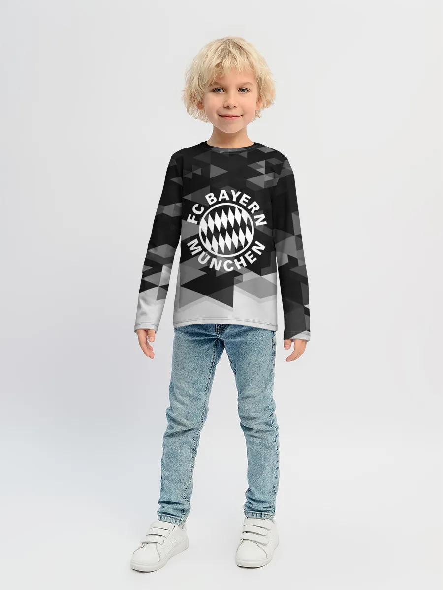 Детский лонгслив / Bayern Munchen Geometry Sport