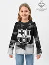 Детский лонгслив / FC Barcelona sport geometry