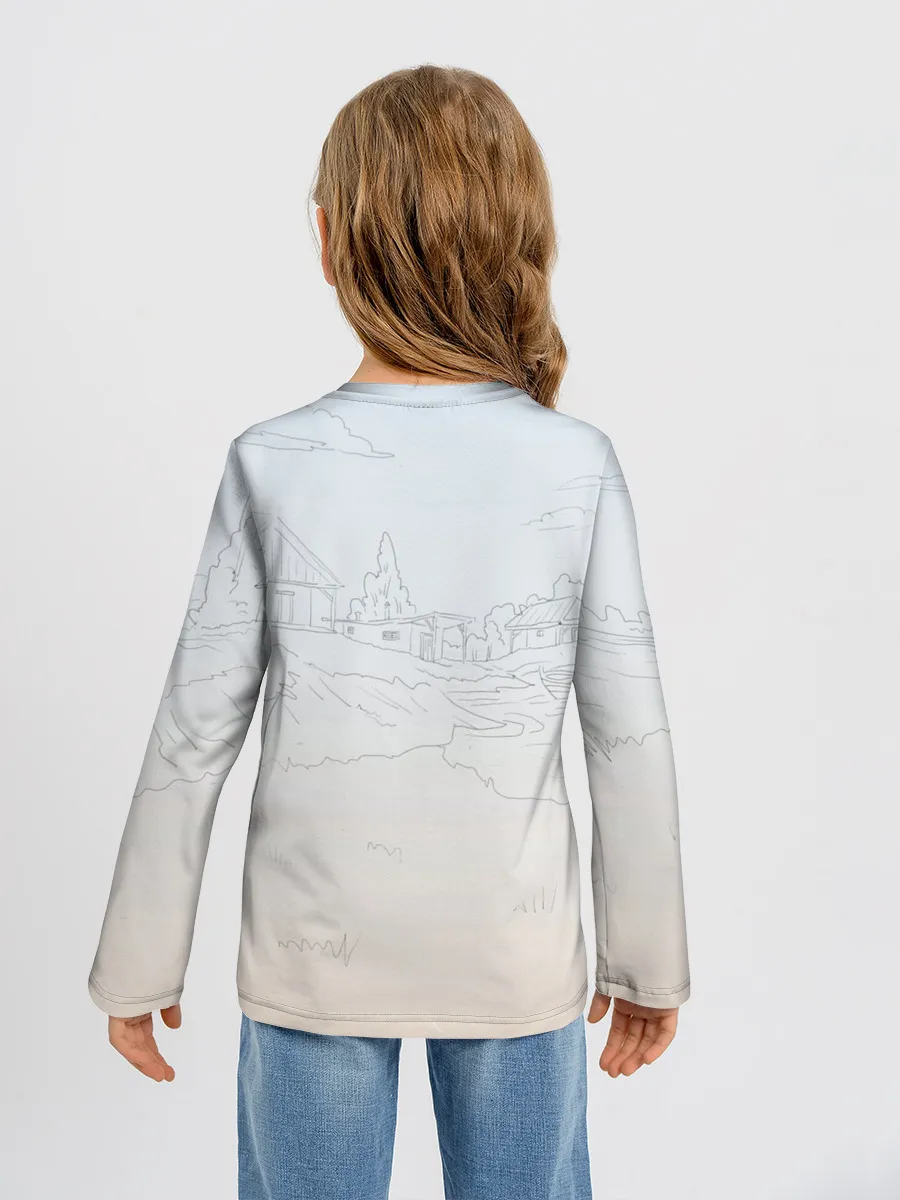 Детский лонгслив / Девушка с контроллером