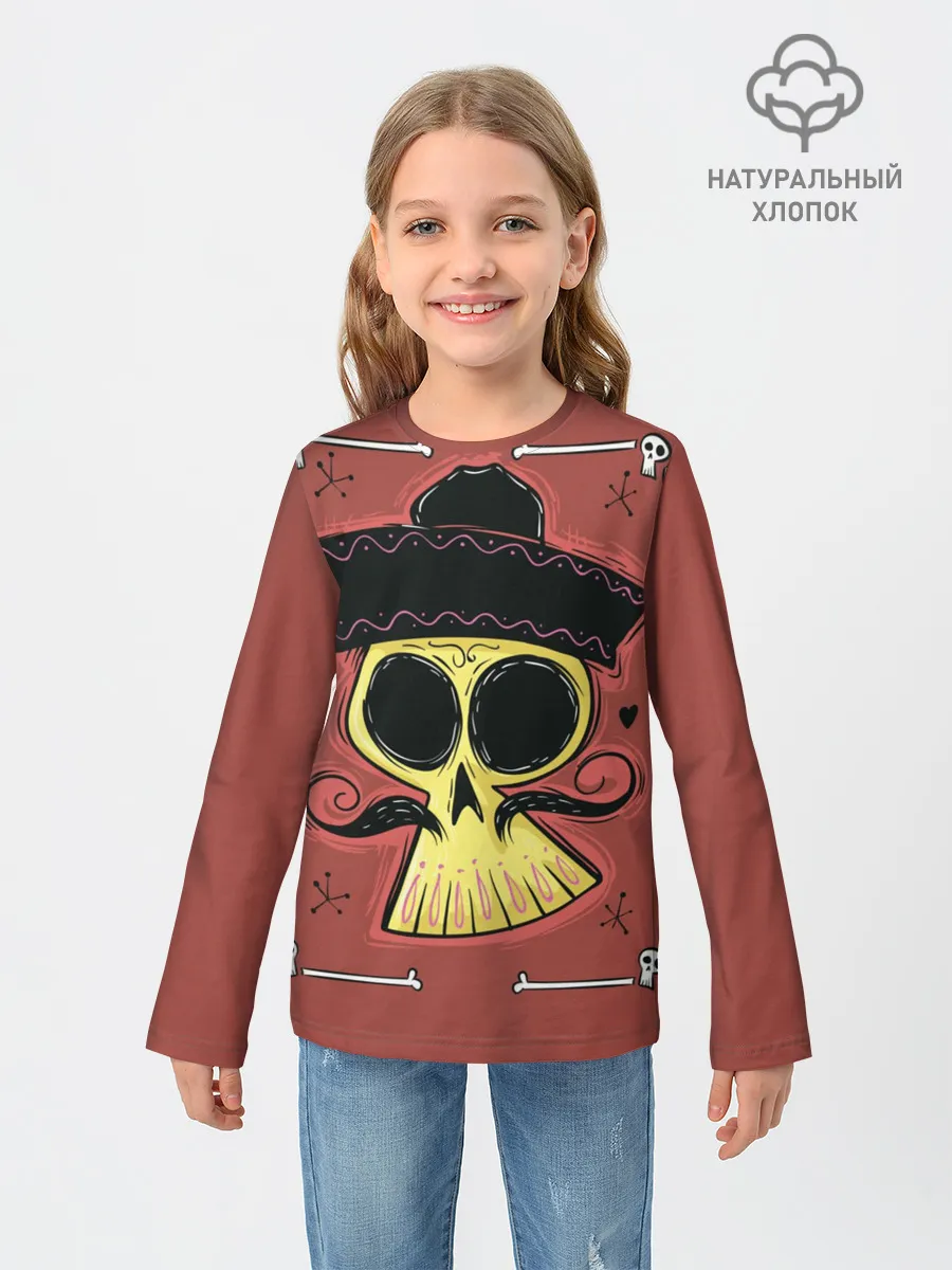 Детский лонгслив / Dia de los Muertos