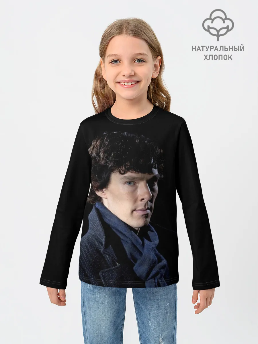 Детский лонгслив / Sherlock