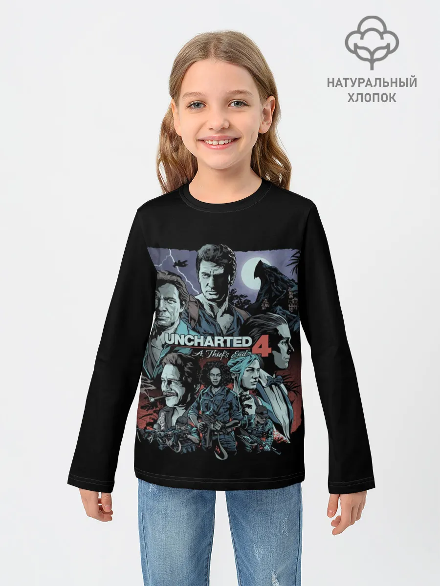 Детский лонгслив / Uncharted 4