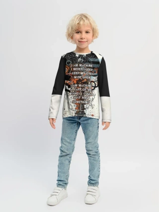 Детский лонгслив / I am machine