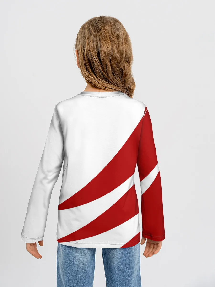 Детский лонгслив / ГЕОМЕТРИЧЕСКОЕ СЕРДЦЕ.