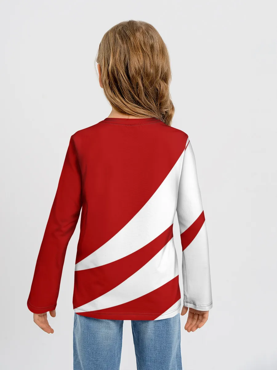 Детский лонгслив / ГЕОМЕТРИЧЕСКОЕ СЕРДЦЕ.