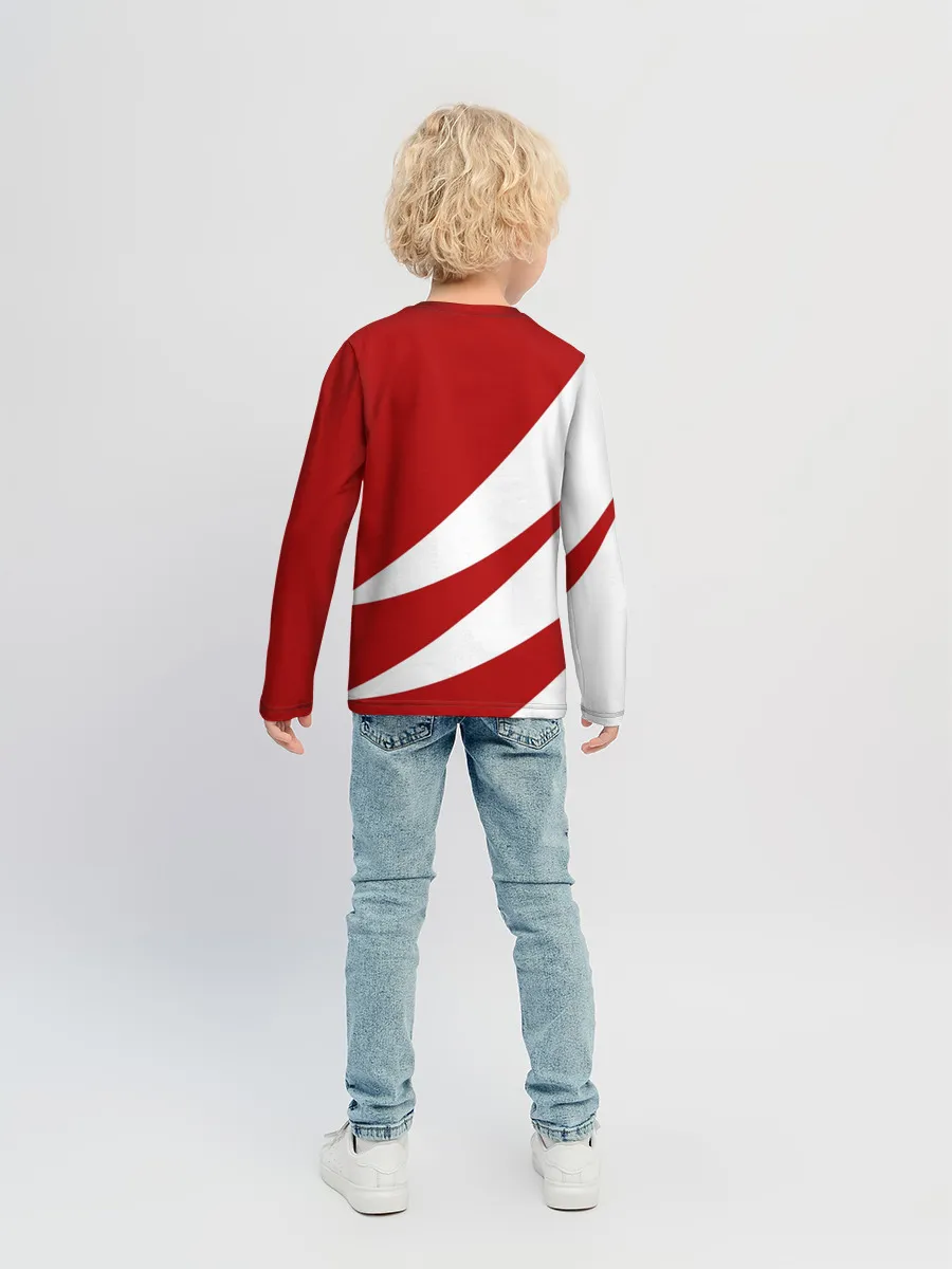 Детский лонгслив / ГЕОМЕТРИЧЕСКОЕ СЕРДЦЕ.