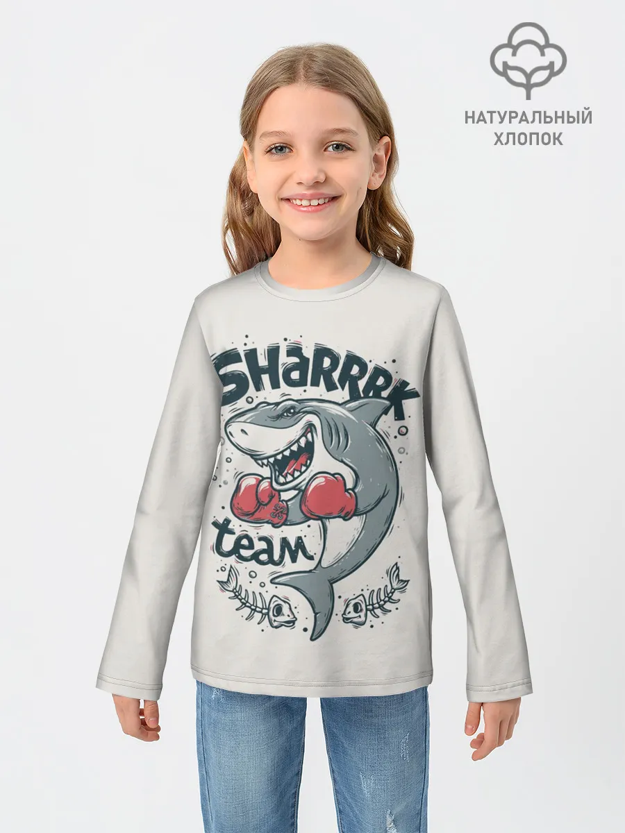 Детский лонгслив / Shark