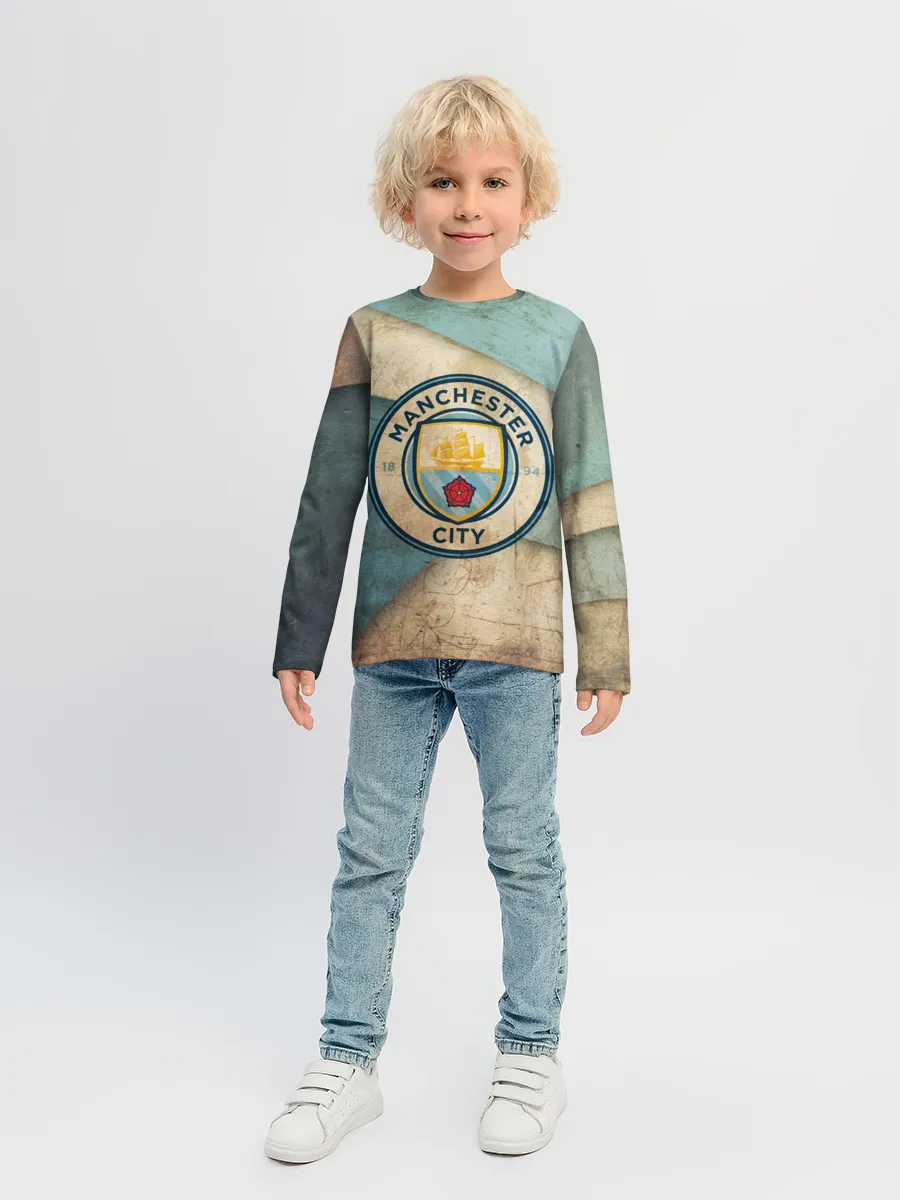 Детский лонгслив / Манчестер сити олд