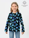 Детский лонгслив / Blue Hearts
