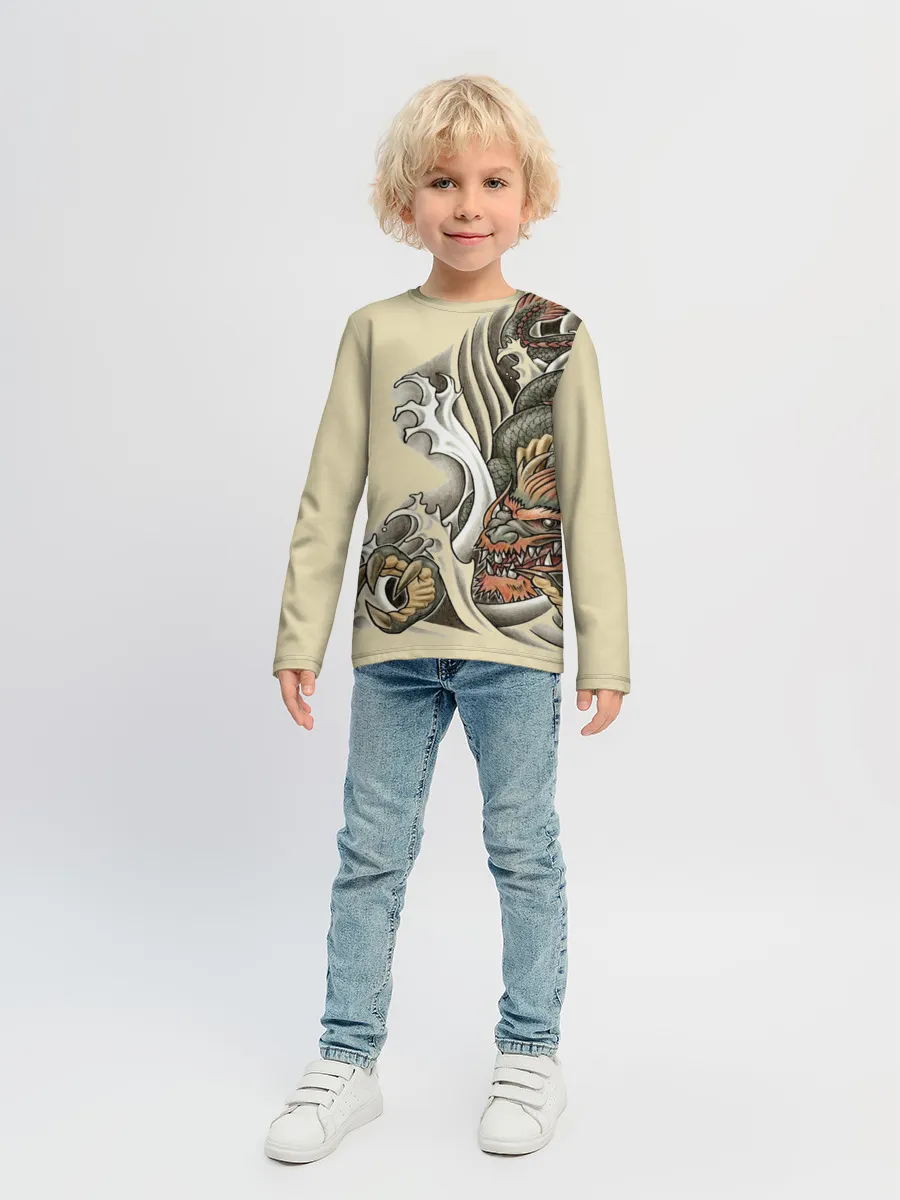 Детский лонгслив / Восточный дракон
