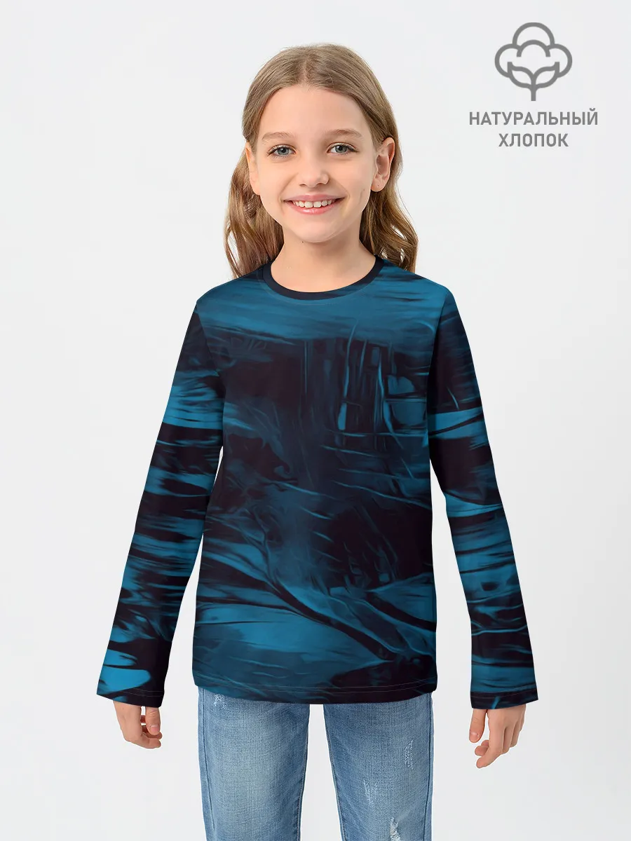Детский лонгслив / Холодные краски