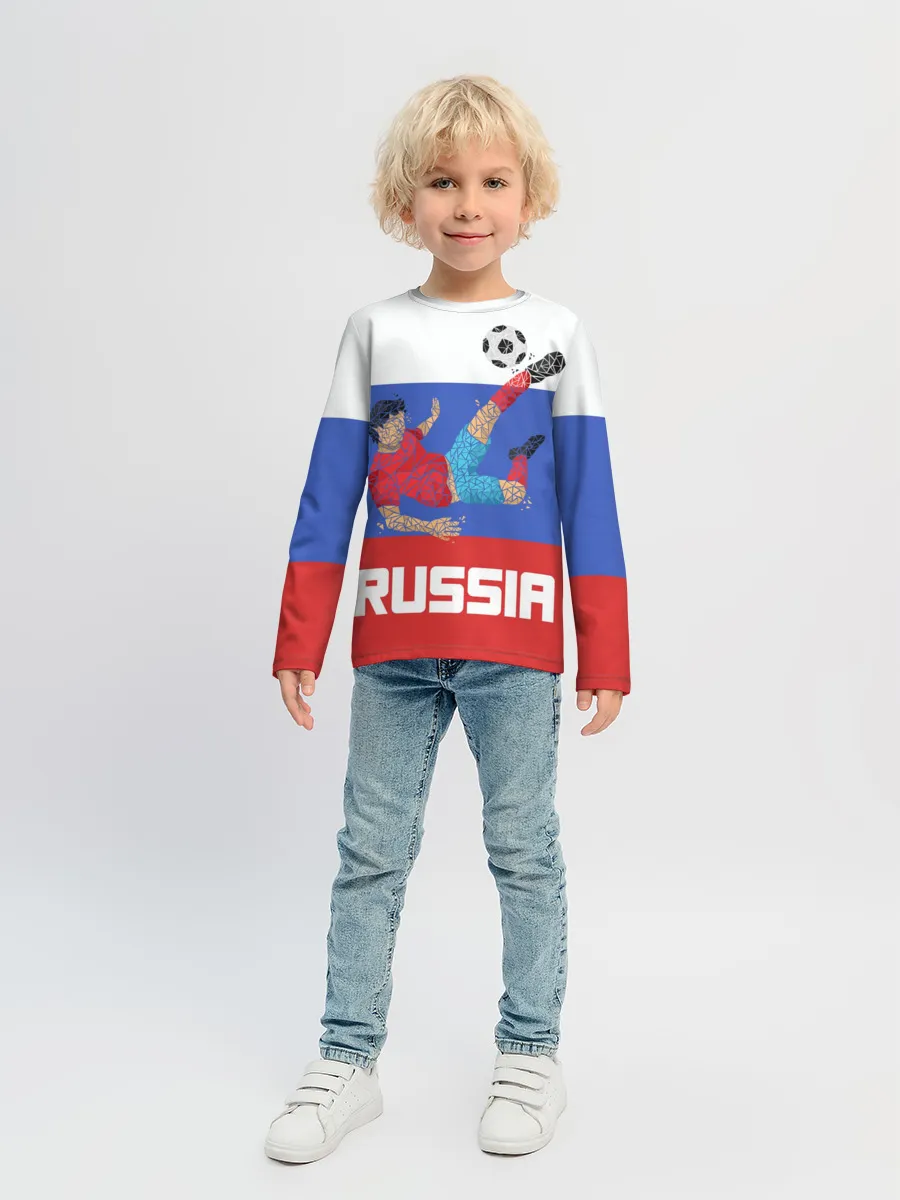 Детский лонгслив / Футбол Россия