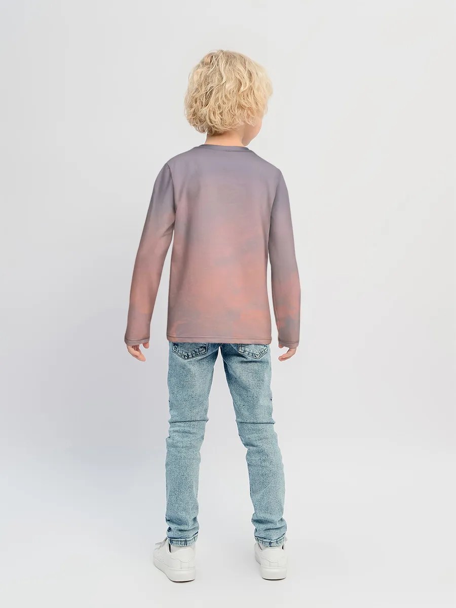 Детский лонгслив / Девушка с зонтом