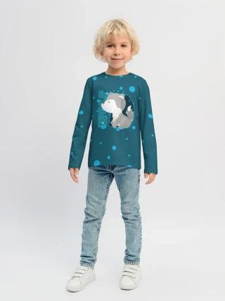 Детский лонгслив / Wolf