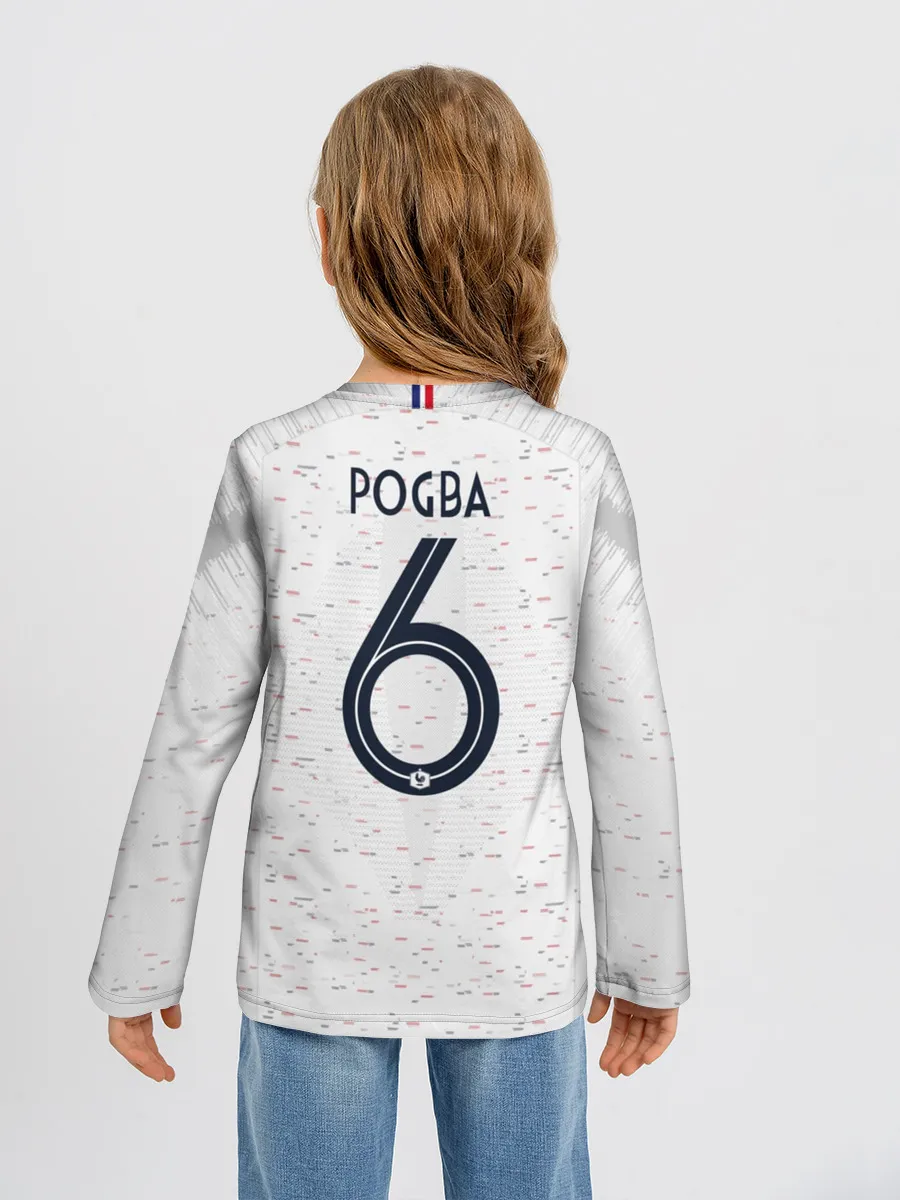 Детский лонгслив / Pogba away 2018 WC