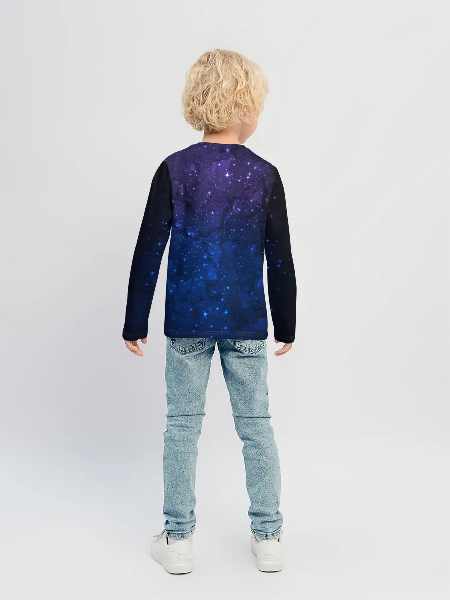 Детский лонгслив / Мечтающий Единорог